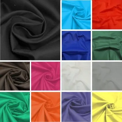 Cotton Drill Fabric Twill Material Ideal For Uniforms Workwear & Furnishing • £5.55