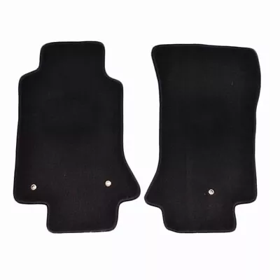 Fits 05-13 Chevy Corvette C6 Black Floor Mats Front Carpet Nylon 2PC Set • $54.99