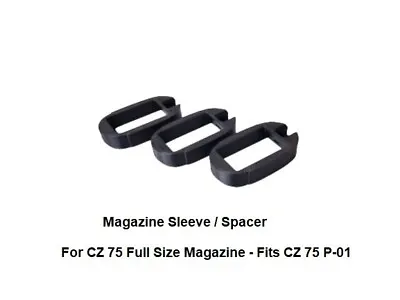 CZ 75 P01 Magazine Sleeve Spacer Adapter Full Size Mec Gar (ZF-P01) *3 Pieces • $27.99
