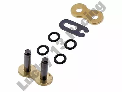 DID Split Link 525 Chain VX3 Gold X Ring Spring Clip Connection Motorcycle Joint • £7.65