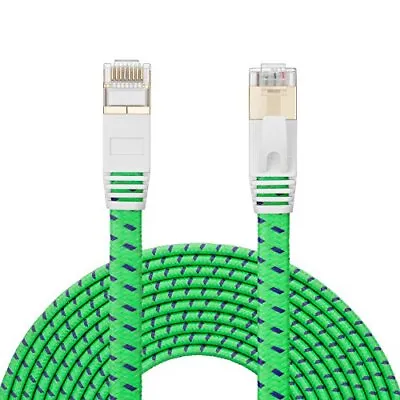 NC XQIN Ethernet Cable 50 Ft Cat 7 Ethernet Cable Nylon Braided Heavy Duty Fl... • $20.55