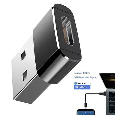 £1.99 • Buy USB 3.1 Type C Female To USB A Male Adapter Converter Charger Connector Plug UK