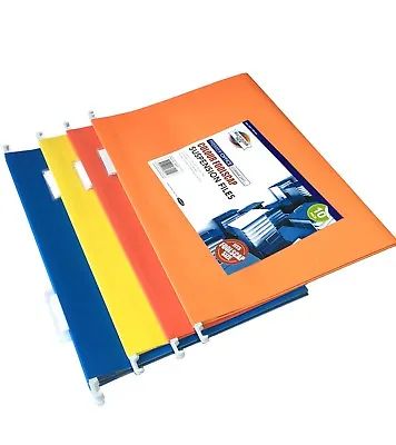 £24.99 • Buy 30 X Foolscap Hanging Suspension Files Coloured With Tabs Inserts Large Folders