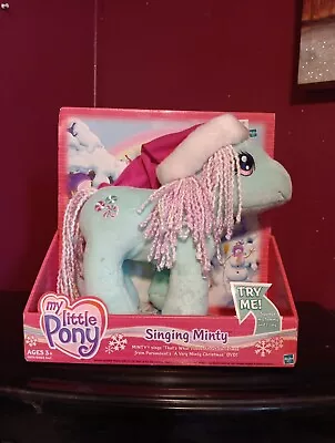 My Little Pony Singing Minty Christmas PONY With DVD NIB • $125
