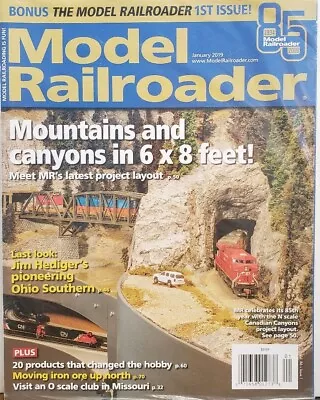 Model Railroader Jan 2019 Mountains & Canyons Jim Hediger FREE SHIPPING CB • $12.97