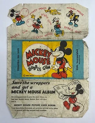 1930s Philadelphia Mickey Mouse Wrapper MT1 • $50