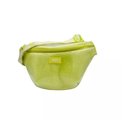 Ugg Australia Nasha Belt Bag Clear Key Lime Zipper Crossbody Shoulder Purse Euc • $56.35