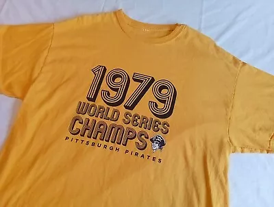 Vintage Pittsburgh Pirates 1979 World Champions T-shirt Sheetz Game Giveaway • $13.95