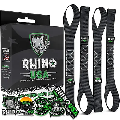 Rhino USA Soft Loop Motorcycle Tie-Down Straps (4-Pack) • $12.99