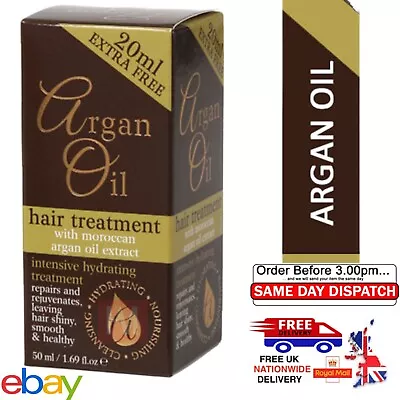 Moroccan Argan Oil   Hydrating Nourishing Intensive Hair Treatment 50ml • £4.49