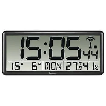 £56.92 • Buy Jumbo 36cm Large LCD Digital Wall Clock Atomic/Radio Controlled Adjust World 