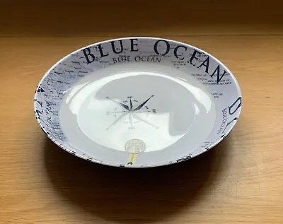 £7.49 • Buy Blue Ocean Pasta Plate 21cm Anti Slip Brunner Luxury Melamine Tableware 
