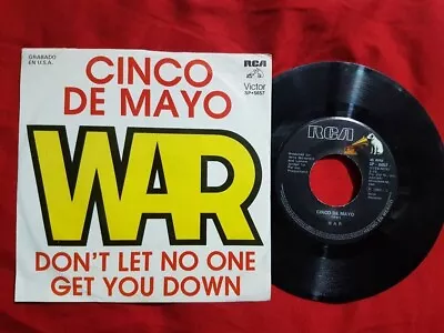 WAR Cinco De Mayo Very Rare Single Mexican Pressing 1982 Killer Funk 45 Rpm • $35.50