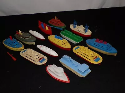 Vintage Hard Plastic Toy Boat Ships Renwal Toys #138 139 140 141 142 • $12.50