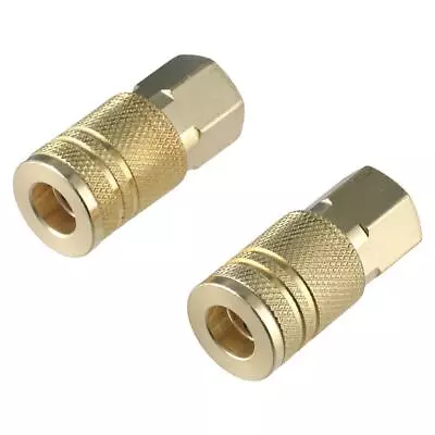 1/4  Air Hose Fittings Solid Brass Air Coupler  Air Compressor • $13.20
