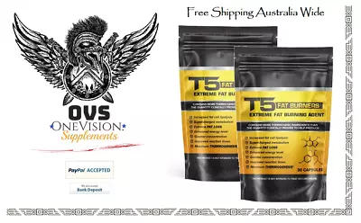 T5 Fat Burners |2x| All Natural Weight Loss Diet Support & Appetite Suppressant • $101.98