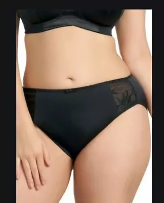 Elomi Caitlyn Collection Brief Panty Black 4XL 8035  • $14.99