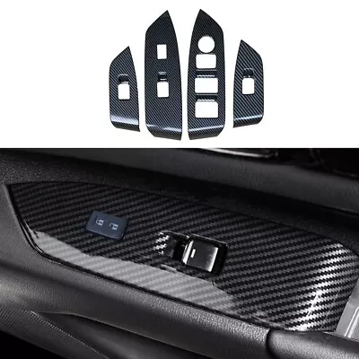 Carbon Fiber Color Door Window Lift Panel Cover Fit For Mazda CX-5 CX5 2017-2024 • $28.99