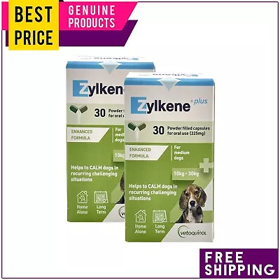 Zylkene Plus Calming Nutritional Supplement 60 Capsules For Dogs 10-30 Kg • $181.95
