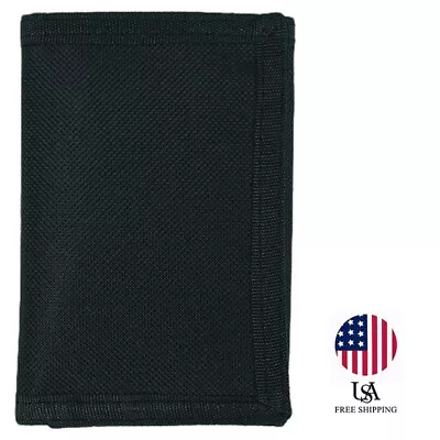 Unisex Black Color Trifold Outdoor Sports Nylon Novelty RFID Block Wallet New • $7.29