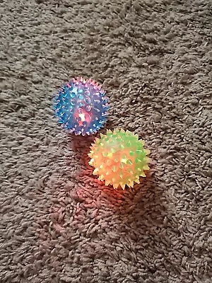 Light Up Spikey Plastic Toy Balls • $9.99