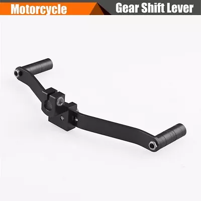 Motorcycle Bike Dual Way Gear Shift Lever Footrest Pedal Shifter Black Aluminum • $14.25