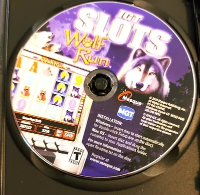 IGT Slots: Wolf Run (Windows/Mac) CD Media Only • $3.95