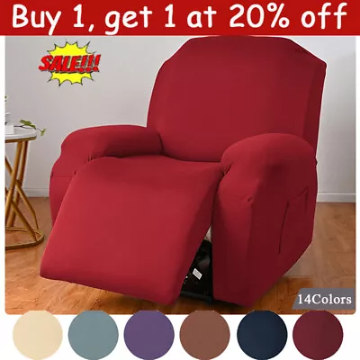 $8.19 • Buy Elastic Stretch Recliner Chair Covers Armchair Sofa Chair Cover Couch Slipcover*