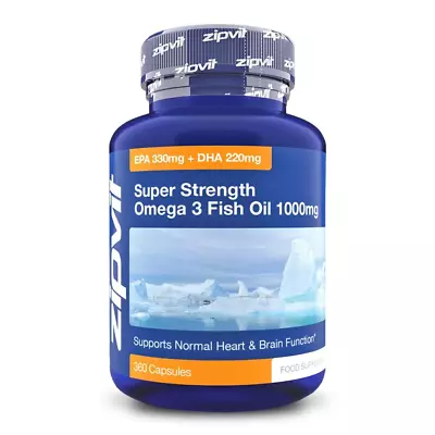 Zipvit Super Strength Omega 3 Fish Oils - 1000Mg • £14.99