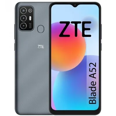 ZTE Blade A52 (64GB) 6  Display Dual SIM Factory Unlocked Cell Phone OB Gray • $53.87