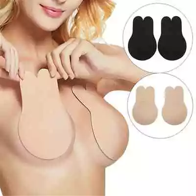 Invisible Bra Strapless Boob Lift  Push Up Adhesive Rabbit Lift Up Stick On Bra • £3.29