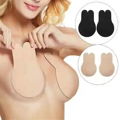 £3.99 • Buy Invisible Silicone Strapless Bra Push Up Adhesive Rabbit Lift Up Stick On Bra ST