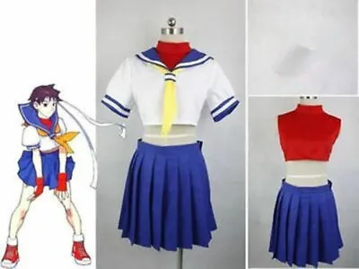 Street Fighter Sakura Uniform Cosplay Costume Custom Made@12 • $50