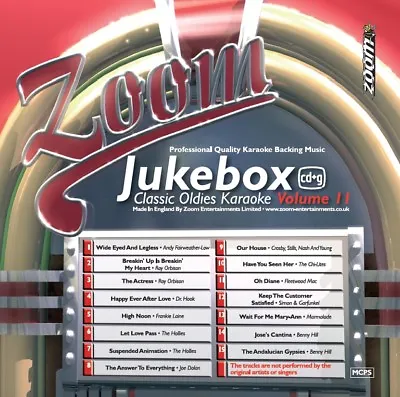 £3.95 • Buy Zoom Karaoke - Jukebox Classic Oldies 1960s/1970s - CD+G - Volume 11