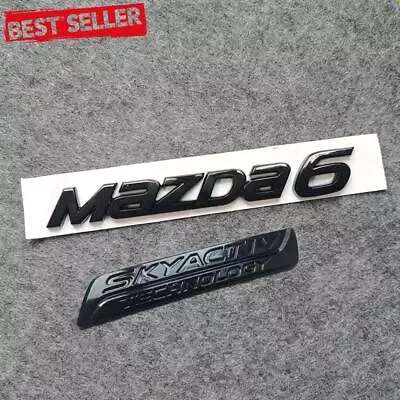 2pcs Gloss Black SKYACTIV TECHNOLOGY & 6 Rear Boot Trunk Emblem Badge Replace • $31.50