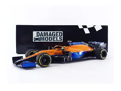 DAMAGED MODEL FD409-MINICHAMPS 1/18 - MCLAREN MCL35M - GP Bahrain 2021-530211804 • $109.95