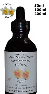 C60 Olive Oil 99.95% Sublimed Carbon60 Fullerene Saturated Organic Cold Pressed • $65.25