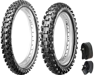 MAXXIS MAXXCROSS 80/100-21 Front & 110/90-19 Rear Mid-Hard Tire Set KAWASAKI • $153.90