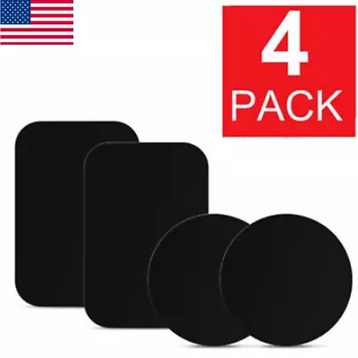 4-Pack Metal Plates Sticker Replace For Magnetic Car Mount Magnet Phone Holder • $2.58