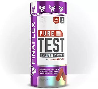 FinaFlex Pure Test 120 Caps Testo Booster Increase Strength And Endurance NEW • $39