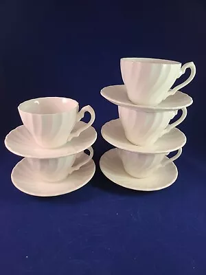 Myott Meakin  Staffordshe England 5 Swirl Tea Cup And Saucers Set.  Excellent • $50