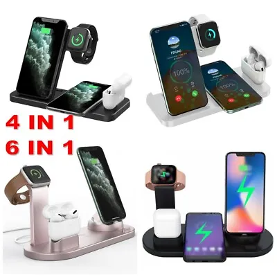 Multifunction Wireless Charger Charging Dock Station For IPhone IWatch AirPods • $22.99