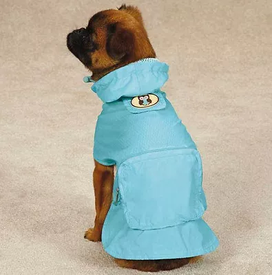 Dog Rain Coat Jacket Pet Waterproof Raincoat Hoot & Howl Owl Stowaway • $16.95