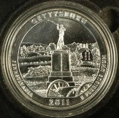 2011 Gettysburg ATB 5oz Silver Coin OGP • $269