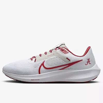 Nike Zoom Pegasus 40 Alabama Crimson Tide Mens Size 11 Red White DZ5972-100 NEW • $74.99