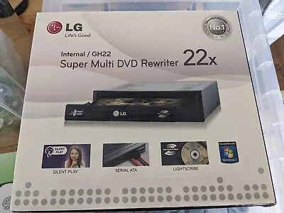 £7.99 • Buy LG DVD Rewriter 22x With 5 Pack Blank CD-RW 