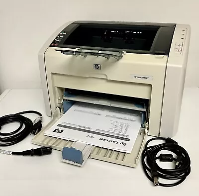 HP LaserJet 1022 Standard Laser Printer + Toner  Clean Tested • $84.99