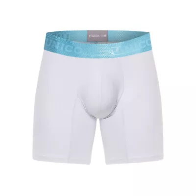 Unico Boxer Long Leg Suspensor Cup NEURONA White Cotton Men's Underwear: • £33