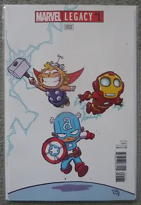 Marvel Legacy #1 Skottie Variant..aaron/ribic..marvel 2017 1st Print..vfn+ • £5.99