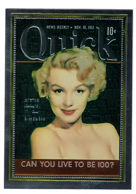 1993 Sports Time Marilyn Monroe Chromium Card Cover Girl The Midas Touch PWE • $4